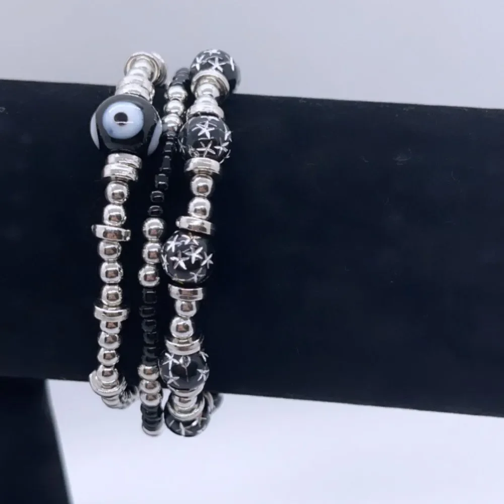 NWT Wool + Pepper Co S&B Bracelet Stack (3)